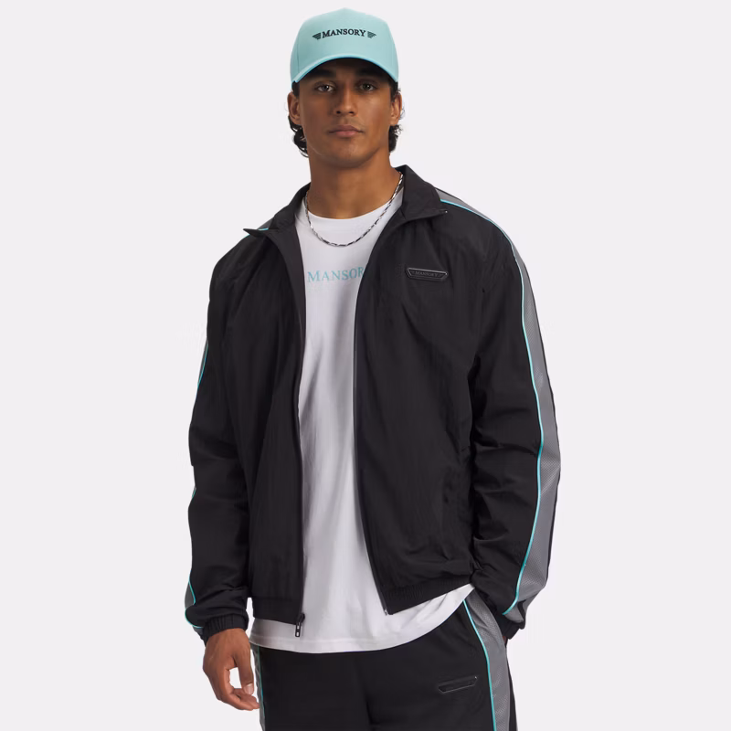 Icon Woven x Mansory Mens Track Jacket Black / Tropical Tide / White XL