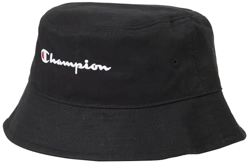 Icons Accessories-805975 Woven Cotton Twill Small Script Logo Fisherman hat, Black, L/XL