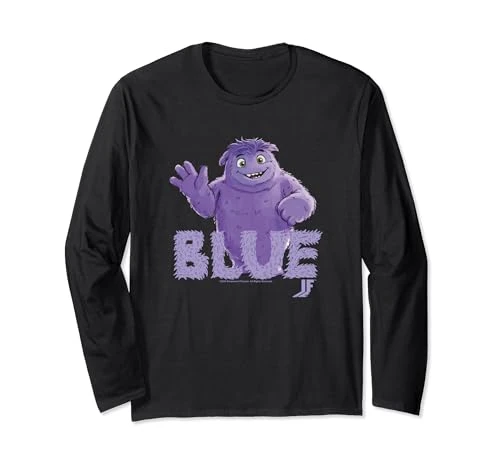 IF Movie Imaginary Friends Blue Waving Long Sleeve T-Shirt