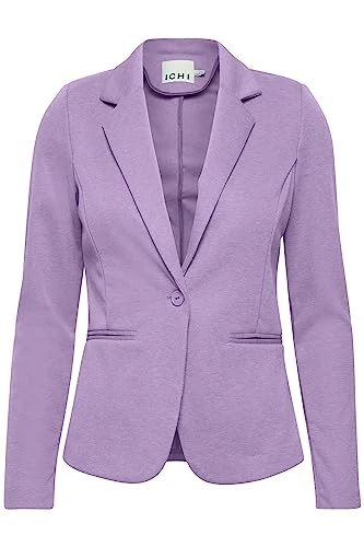 IHKATE Pique BL Women's Blazer Short Blazer Jacket One Button Blazer with Stretch, Chive Blossom (18