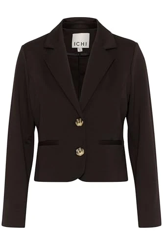 IHSIMONSE Women's Blazer Jacket Blazer Suit Blazer with 2 Button Shape Lapel Collar Piping Pockets V