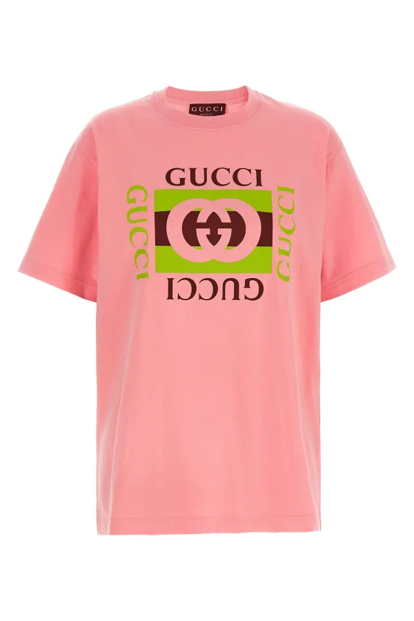 Incrocio Gg E Web Print T-Shirt - S