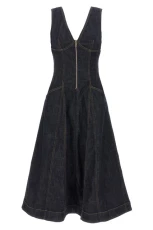 Indigo Denim Midi dress Blue Size UK