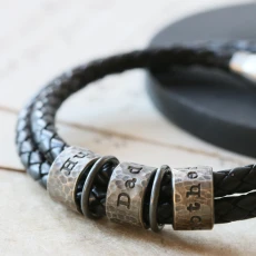 Individual Hand-stamped Silver Story Beads