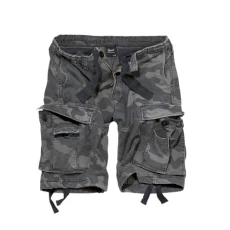 Individual Wear Men's Classic Durable Washed Cotton Lightweight Breathable Multi Pocket Casual Outdoor Cargo Shorts, Dark Camo, 3X-Large