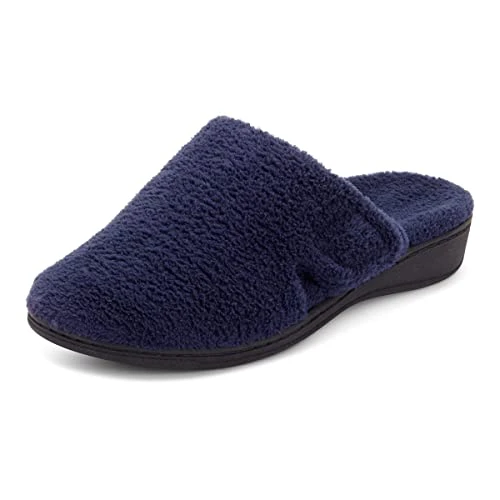 Indulge Gemma Women's Mule Slippers Soft House Shoes That Includes Three-Zone Comfort for Heel Pain 