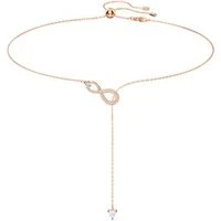 Infinity Rose Gold Y Necklace