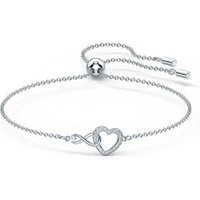 Infinity Simple Heart Bracelet - Adjustable