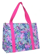 Insulated Market Shopper Bag Large Capacity, Oversize Reusable Grocery Tote with Thermal Insulated Interior, Bringing Mermaid Back Insulated Market Shopper Bag Large Capacity, Oversize Reusable Grocery Tote with Thermal Insulated Interior, Bringing Mermaid Back