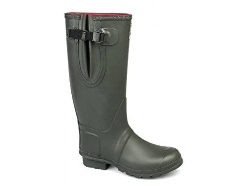 Insulated Wellington Boots - W258E - Size: 6 - Color: dark olive