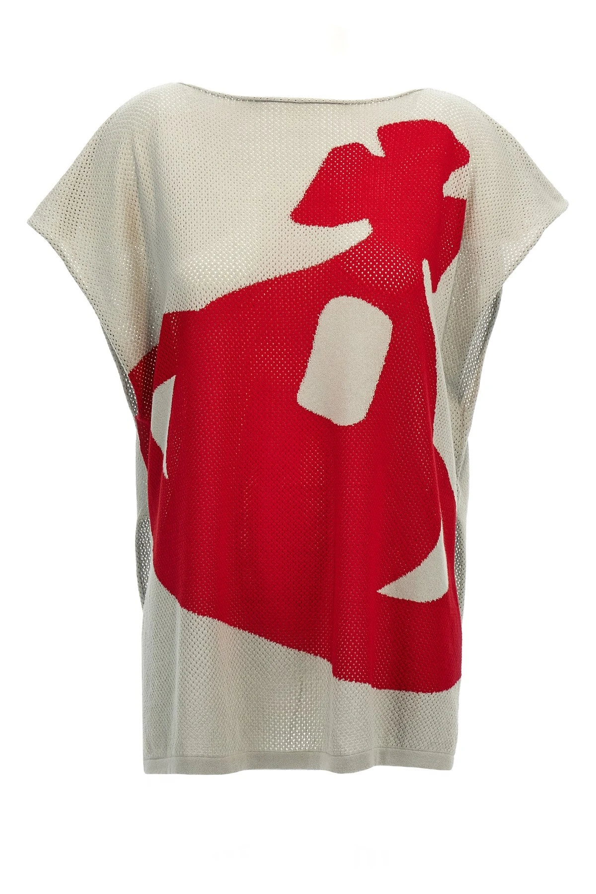 Intarsia Pixel Orb Beach Cotton Top