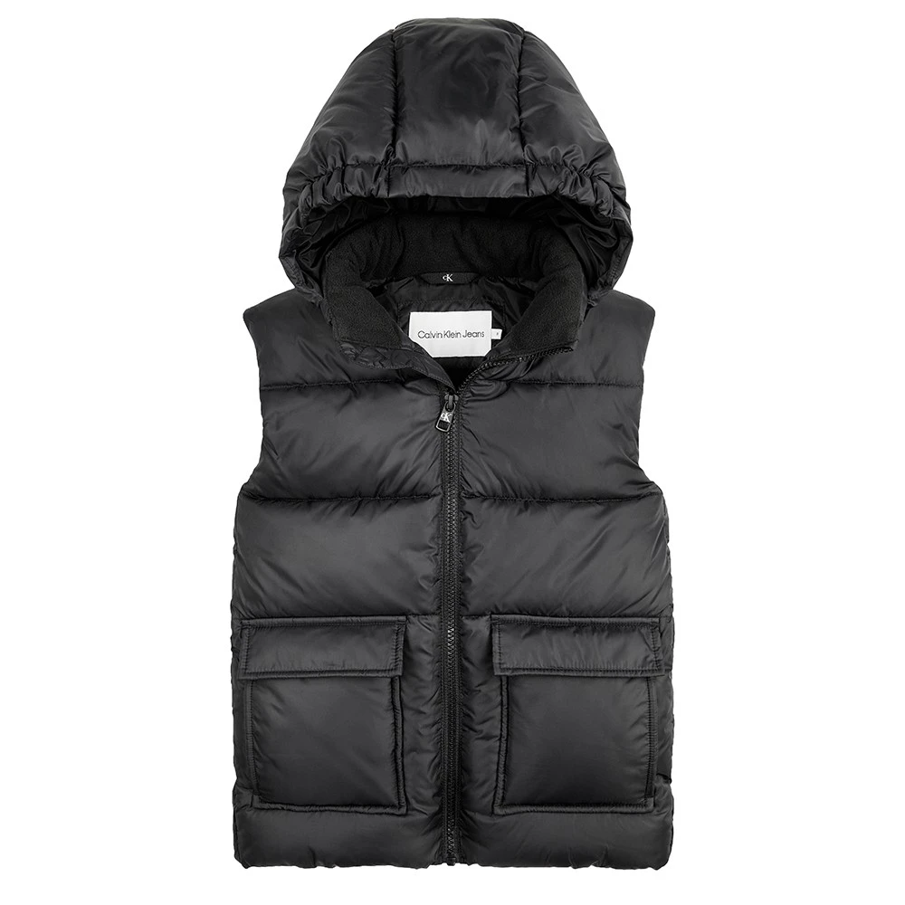 Iridescent Badge Puffer Gilet