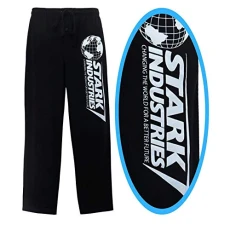 Iron Man Stark Industries Logo Men's Pajama Pants Small (28-30) Iron Man Stark Industries Logo Men's Pajama Pants Small (28-30)