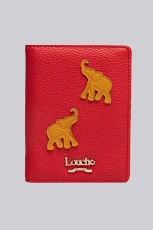 Isabelle Elephant Passport Cover - Red