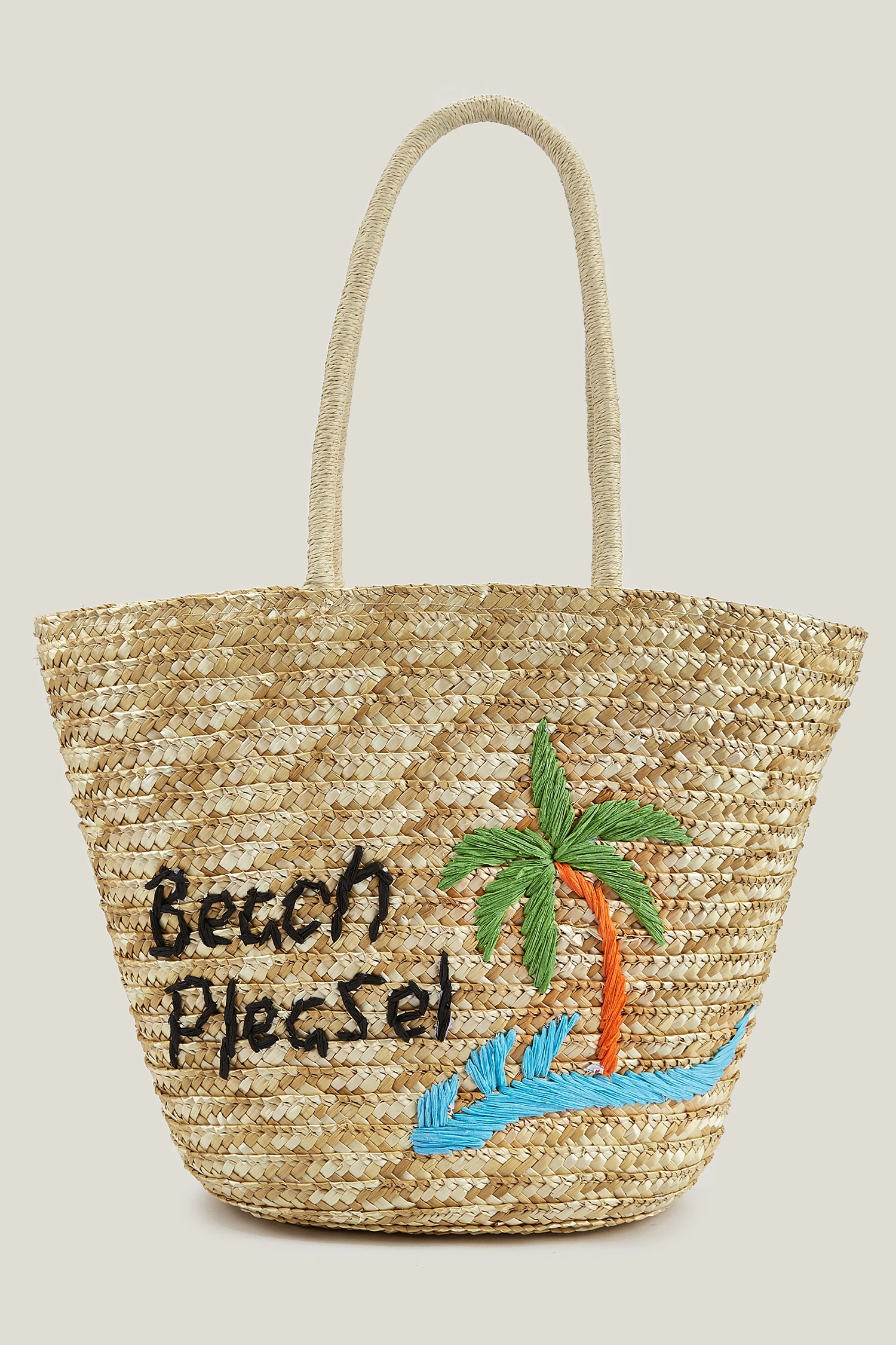 Island Vibes Natural Straw Bag - Neutral