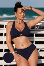 Island Vista DD+ Bikini Set - Navy
