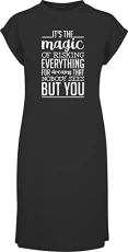 It's The Magic of Risking Everything for Dreams That Nobody sees but You t-Shirt Dress Women's Adults Nightie Nightdress Black
