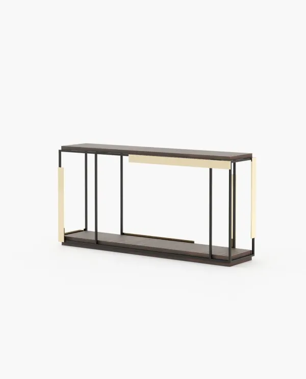 IVES Console Table Smoked Eucalyptus Veneer Matte