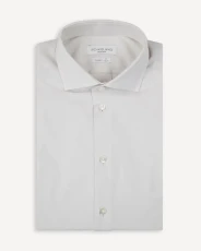 Ivory Tailored Fit Plain Shirt with Exclusive Bundle Offer