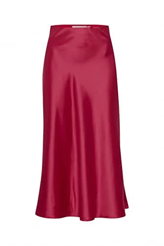 IXENDRA SK Women's Short Skirt Midi Skirt A-line Regular Fit, Shocking Pink (172127), 8
