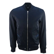 J-Gate Navy Zip Bomber Jacket Small