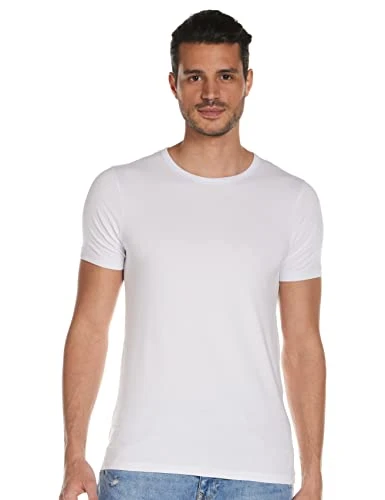 Jack and Jones Men's Basic O-Neck Short Sleeve T-Shirt, White, Small