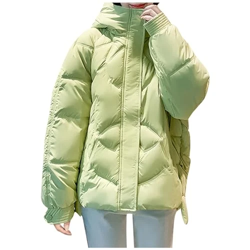 Jackets for Women Uk Winter Coats Bomber Jacket Women Ladies Waterproof Jacket Ladies Winter Coat Womens Coats Fleece Lined Hooded Jacket Fancy DressCostumes for Women(Mint Green,XL)