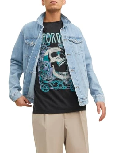 JACK&JONES Men's JJIJEAN JJJACKET MF 756 NOOS Jacket, Blue Denim, XL