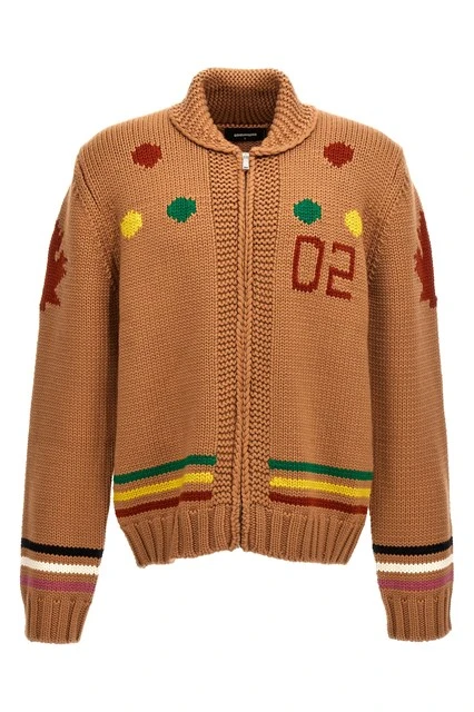 Jacquard cardigan Multicolor Size