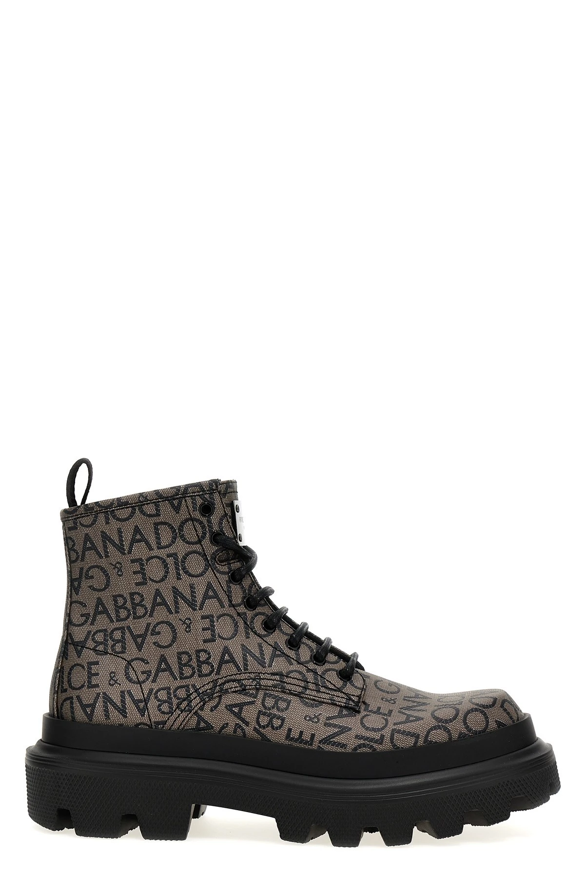 Jacquard Logo Combat Boots Size IT