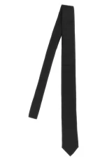 Jacquard logo tie Black Size U