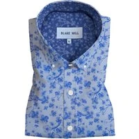 Jacquard Sakura Tree Button-Down Shirt, XXXL