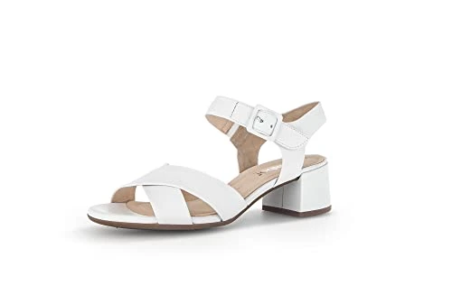 Jamma WHITE LEATHER Womens Heeled Sandals 42.913.50