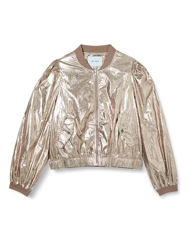 Janice Metallic Bomber Jacket