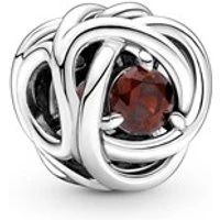 January Eternity Birthstone Charm