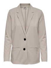 JDY Women Long Sleeve Blazer | Elegant Basic Cardigan | Business Jacket Coat JDYLOUISVILLE with 2 Buttons, Colours:Grey, Size:L JDY Women Long Sleeve Blazer | Elegant Basic Cardigan | Business Jacket Coat JDYLOUISVILLE with 2 Buttons, Colours:Grey, Size:L