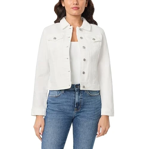Jeans for Women Forever Twill Jacket, White, XL