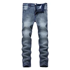 Jeans Men's Jeans Comfort Stretch Denim Straight Leg Relaxed Fit Jeans Men's Trousers Stretch, gray, W40