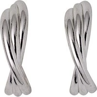 Jenifer Silver Twisted Hoops