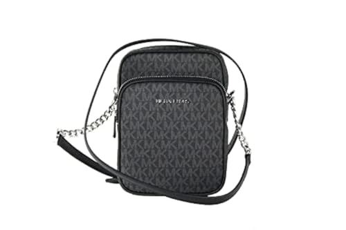 Jet Set Travel Medium Logo Crossbody Bag (black)