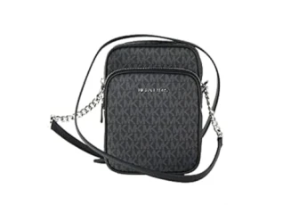 Jet Set Travel Medium Logo Crossbody Bag (black)
