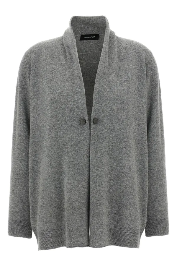 Jewel Brooch Cardigan