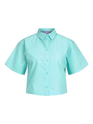 JJXX Women's Jxmission SS Short Shirt Sn Blouse, Aruba Blue, XS