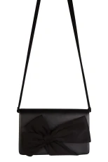 Jolie Bow Detail Crossbody Bag in Black