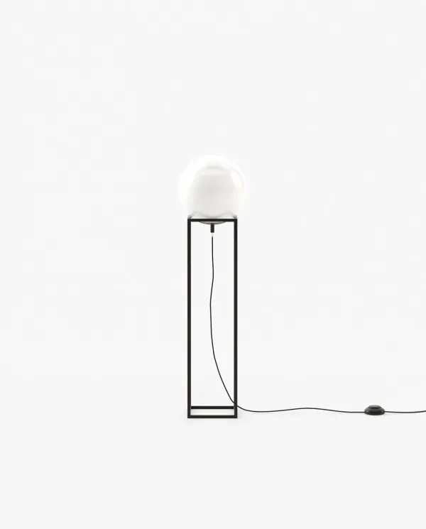 JONES Floor Lamp Textured Black Iron