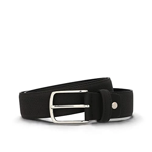Jorba Black casual vegan belt for men