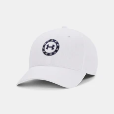 Jordan Spieth Tour Mens Adjustable Hat White / Midnight Navy OSFM