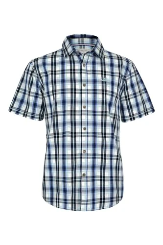 Judd Short Sleeve Check Shirt Blue Surf Size XL