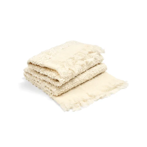 Julia Fringed Boucle Throw - Ecru