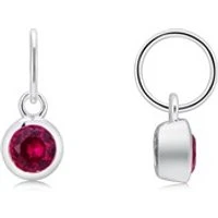 July Birthstone Crystal Pendant Charm - Silver